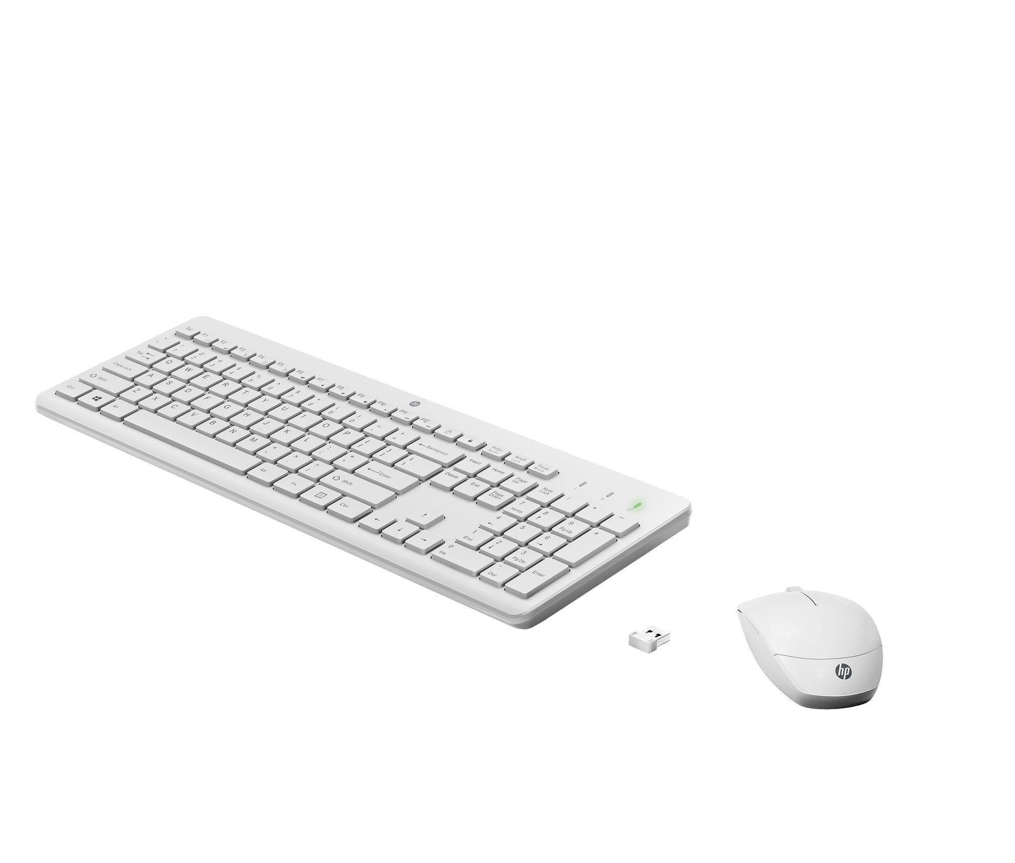 Conjunto de Teclado e Rato HP 230 (Membrana - Tamanho grande - RF Wireless - Branco), miniatura 2