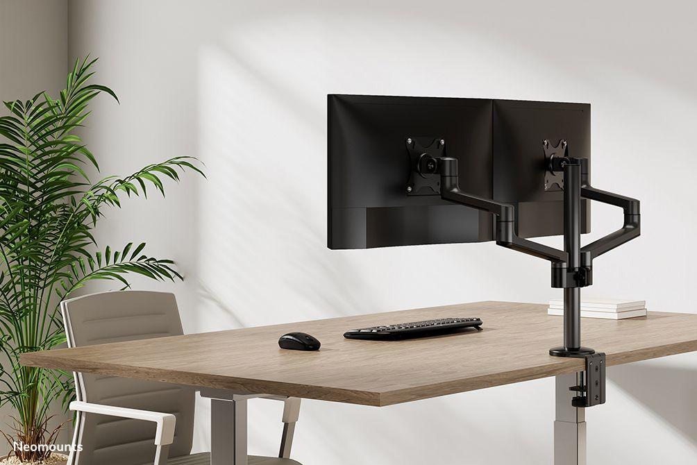 Suporte de Secretária para 2 Monitores NEOMOUNTS DS60-425BL2 (100 x 100 mm - 75 x 75 mm - 68,6 cm - Preto), miniatura 18