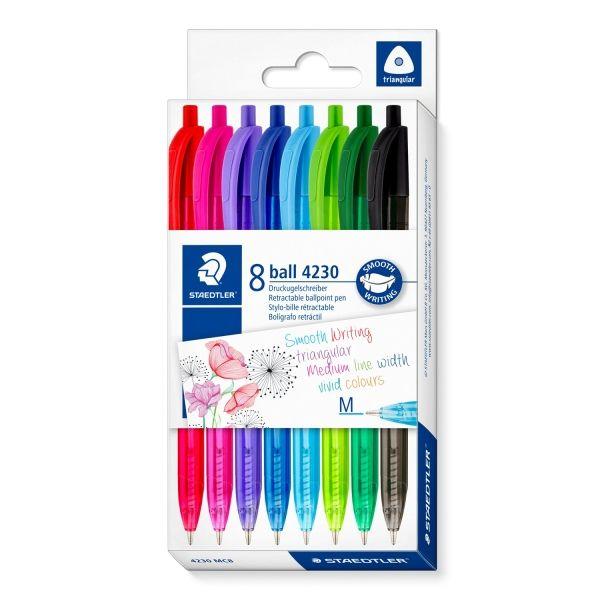 Conjunto de Canetas Esferográficas Retráteis STAEDTLER 4230 MC8 (Multicor)