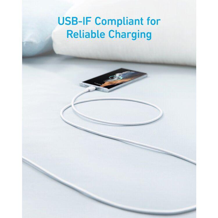 Cabo USB ANKER 322 (1,8 m - USB C - USB A - Branco), miniatura 5