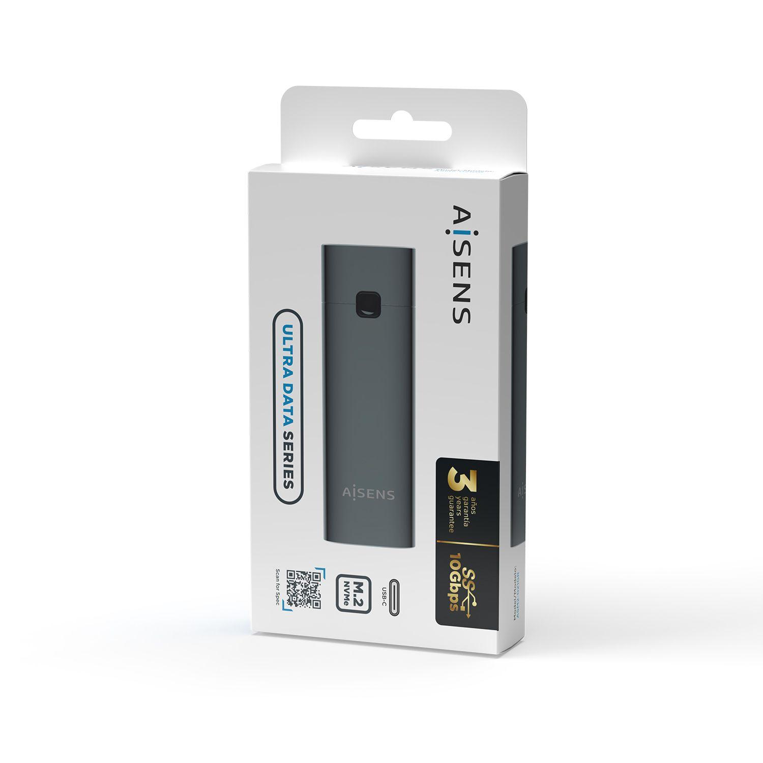 Caixa Externa AISENS ASM2-021GR (2 TB - M.2 - Cinzento) — miniatura 6