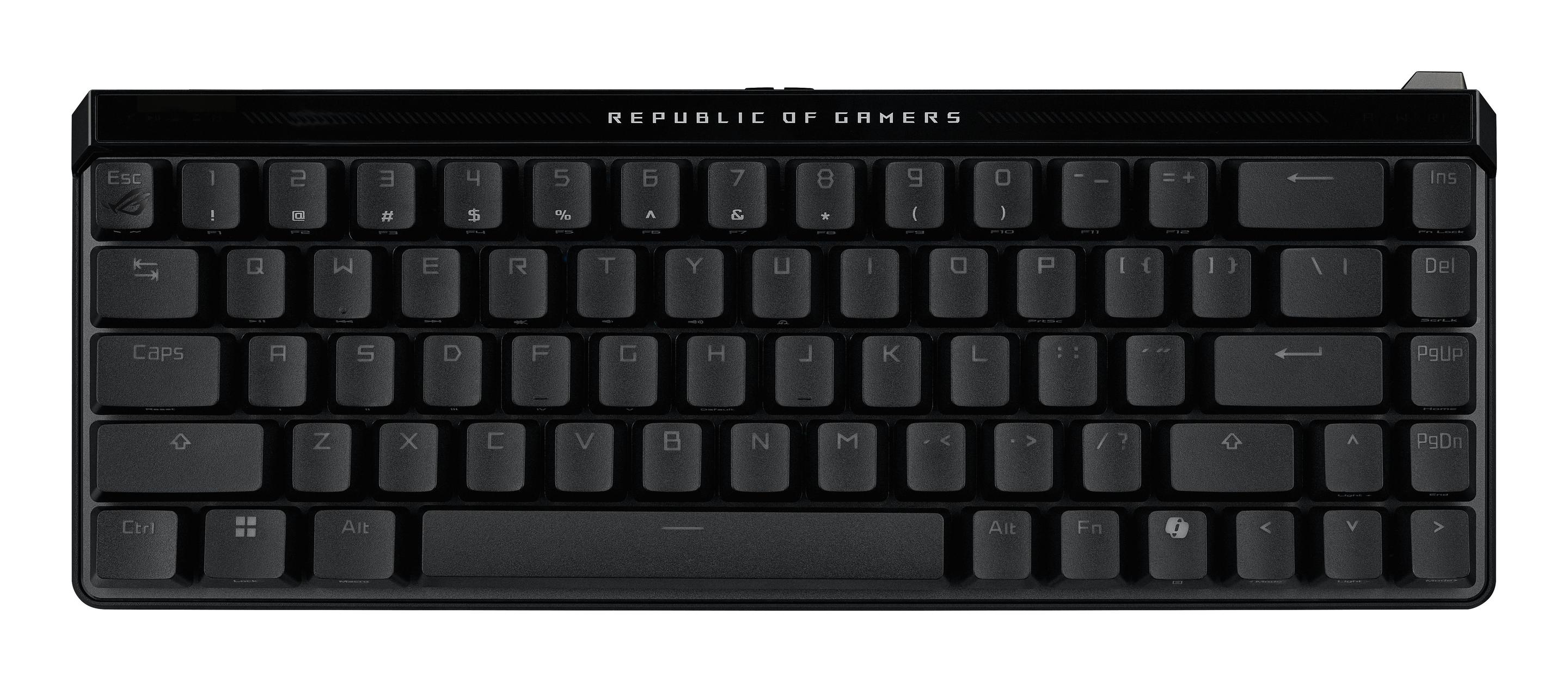Teclado ASUS ROG Falchion Ace HFX (Alemão - Magnetic-mechanical key switch - 65% - Preto)