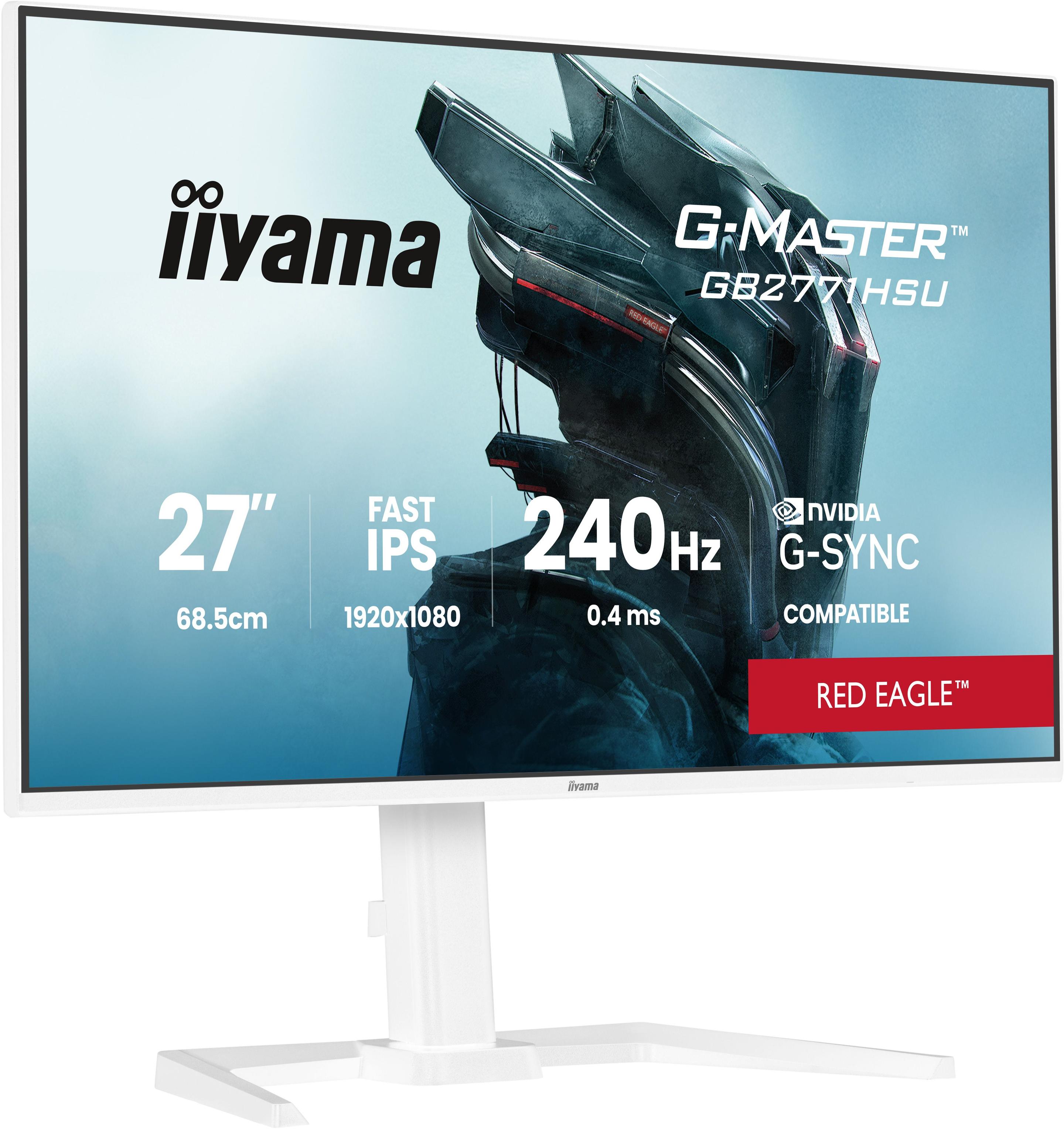 Monitor IIYAMA G-MASTER GB2771HSU-W1 (27" - Fast IPS - 240 Hz - Branco)