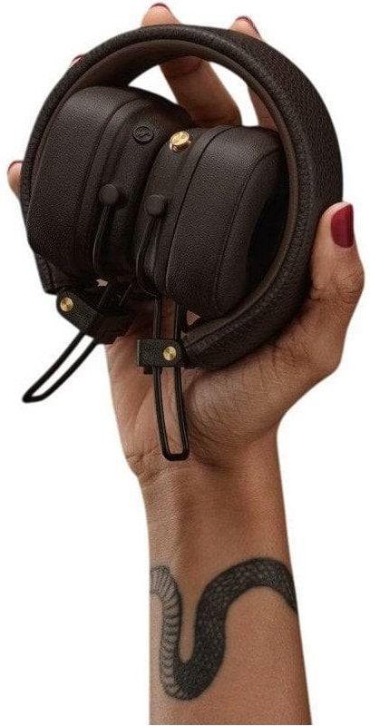 Auscultadores MARSHALL Major V (Bluetooth e ligação por cabo - 40 mm - 20–20 000 Hz - Castanho), miniatura 5
