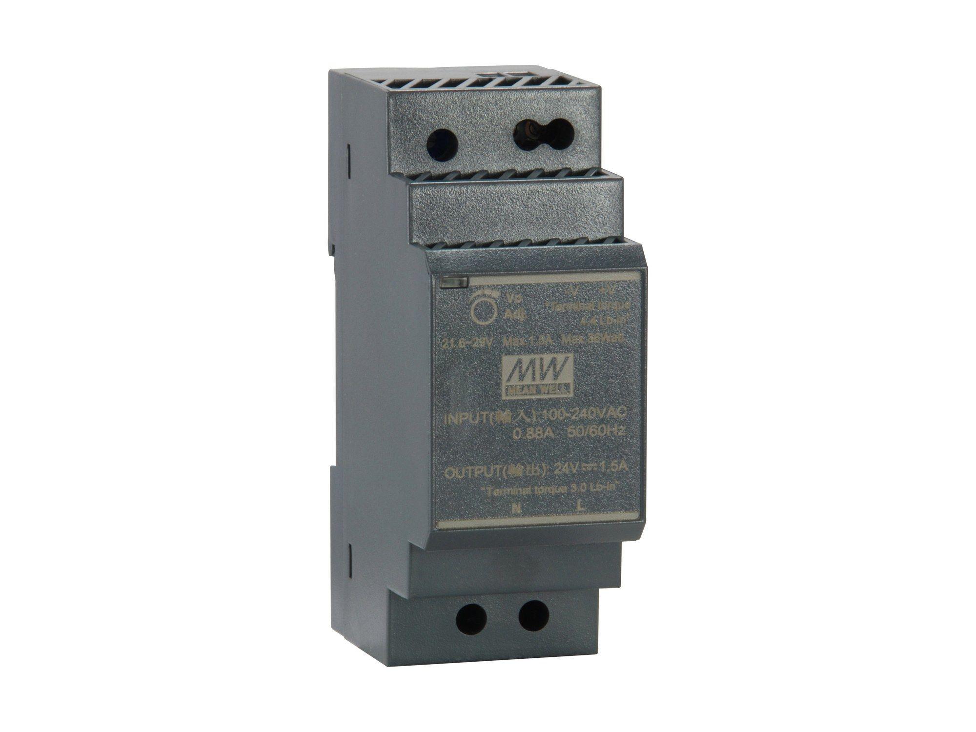 Fonte de Alimentação Industrial LEVELONE POW-2411 (30 W - 1,5 A - 24 V DC - Preto)