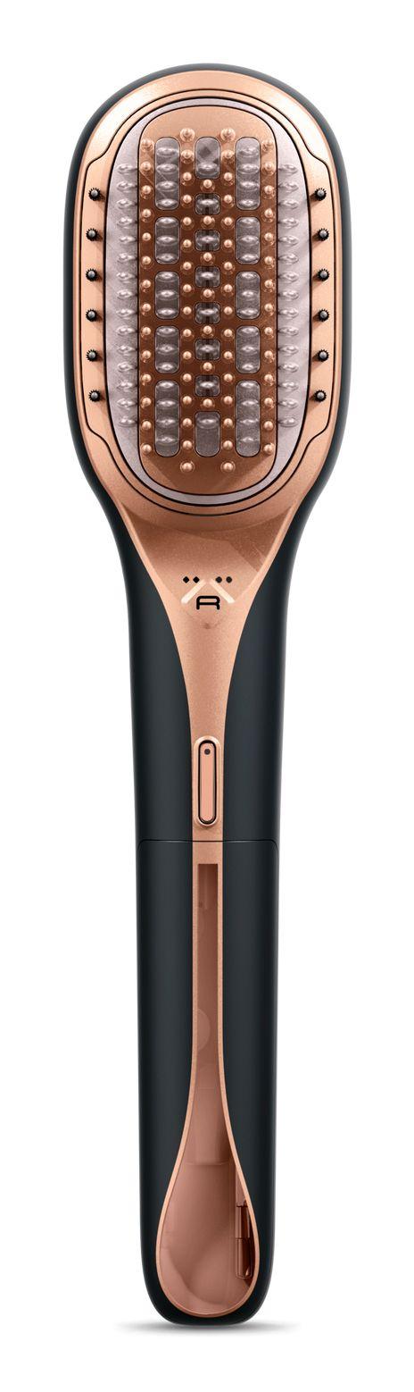 Escova Alisadora ROWENTA CF9940F0 (Preto/Rosa Dourado)