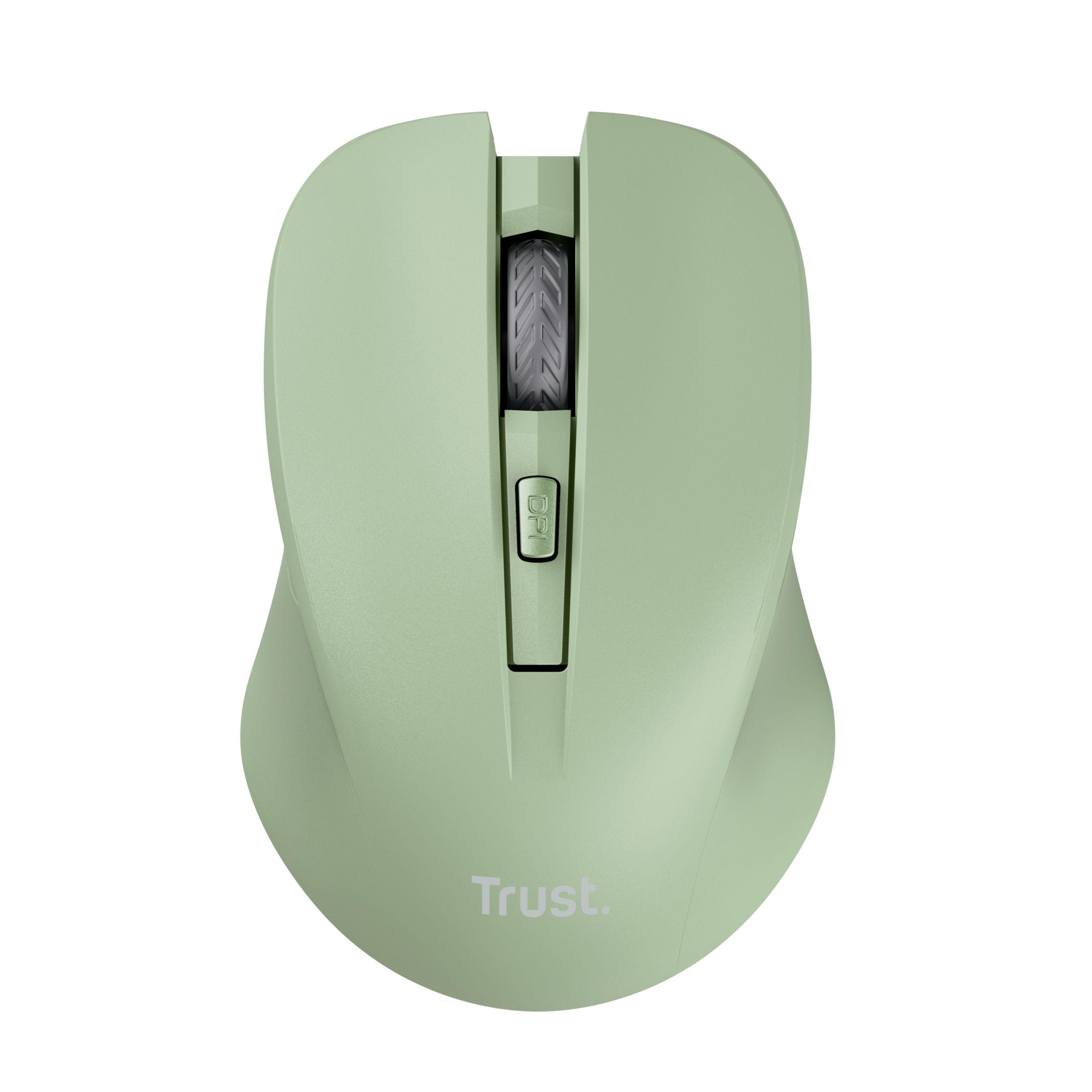 Rato TRUST Mydo Silent (Ambidestro - 1800 DPI - Ótico - Verde) — miniatura 3