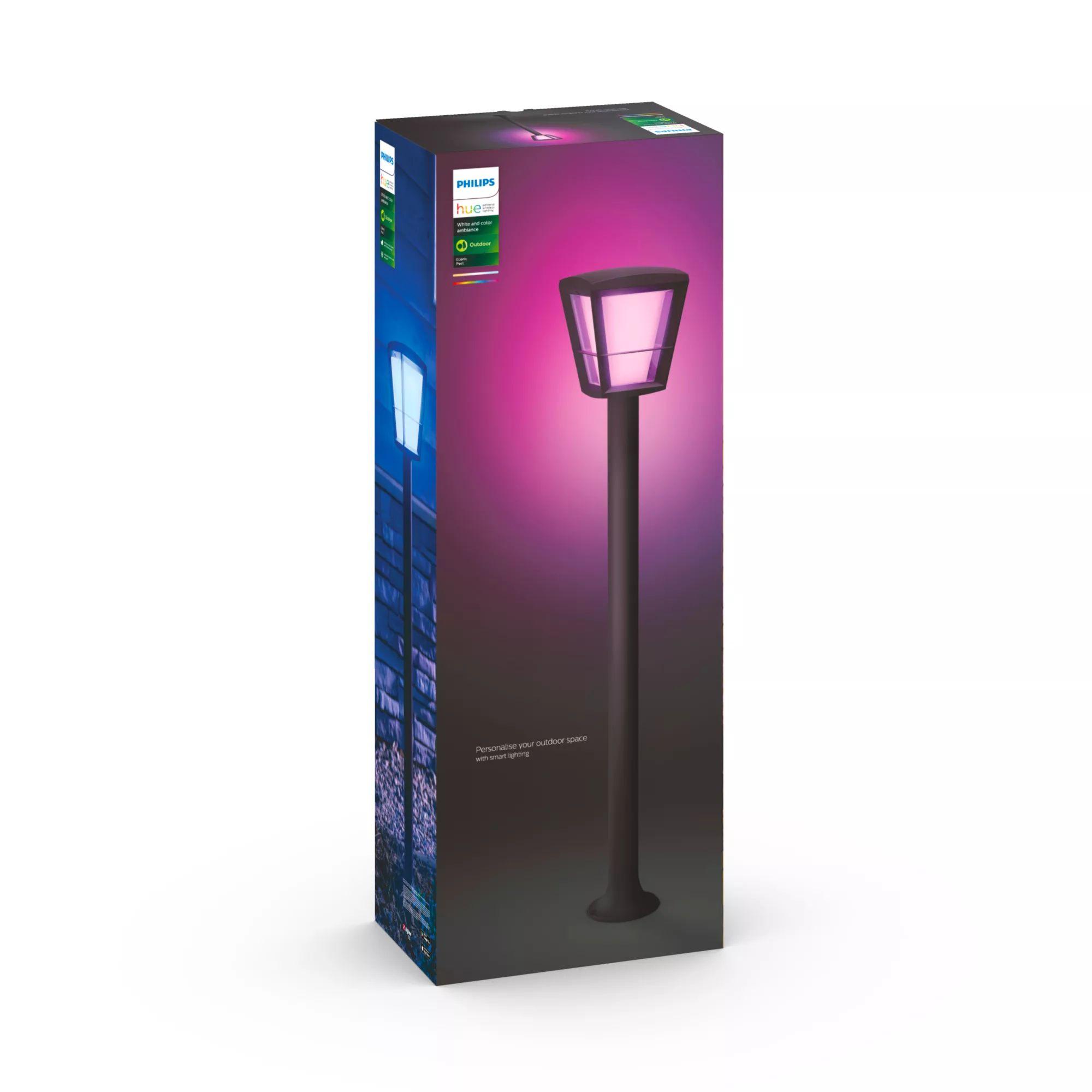 Candeeiro de Pé Exterior PHILIPS Hue Econic (Bluetooth, Zigbee - Preto) — miniatura 3