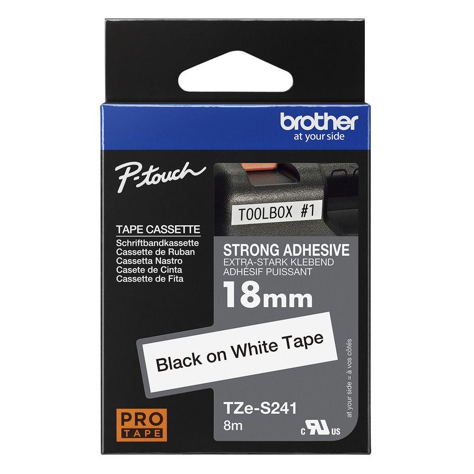 Fita de Impressão BROTHER TZE-S241 (Preto sobre Branco), miniatura 4