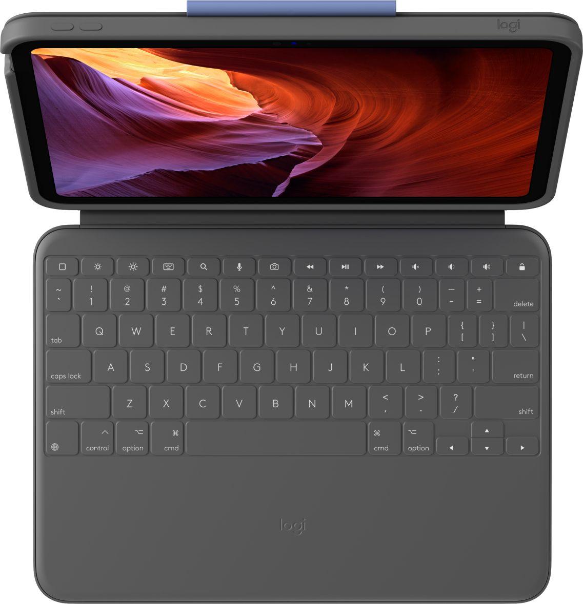Teclado com Capa LOGITECH Rugged Folio para iPad 10.ª Geração (Acoplamento - Apple - Grafite) — miniatura 2