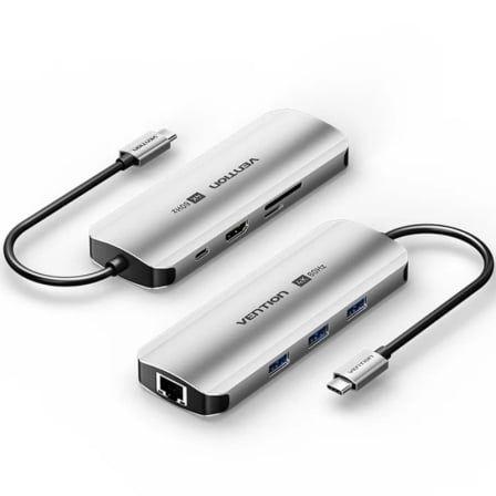 Dock USB-C Multiporta VENTION TQKHB (Prateado)