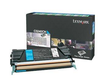Toner LEXMARK C5240CH (5000 páginas - Lexmark C524, C532, C534 - Ciano)