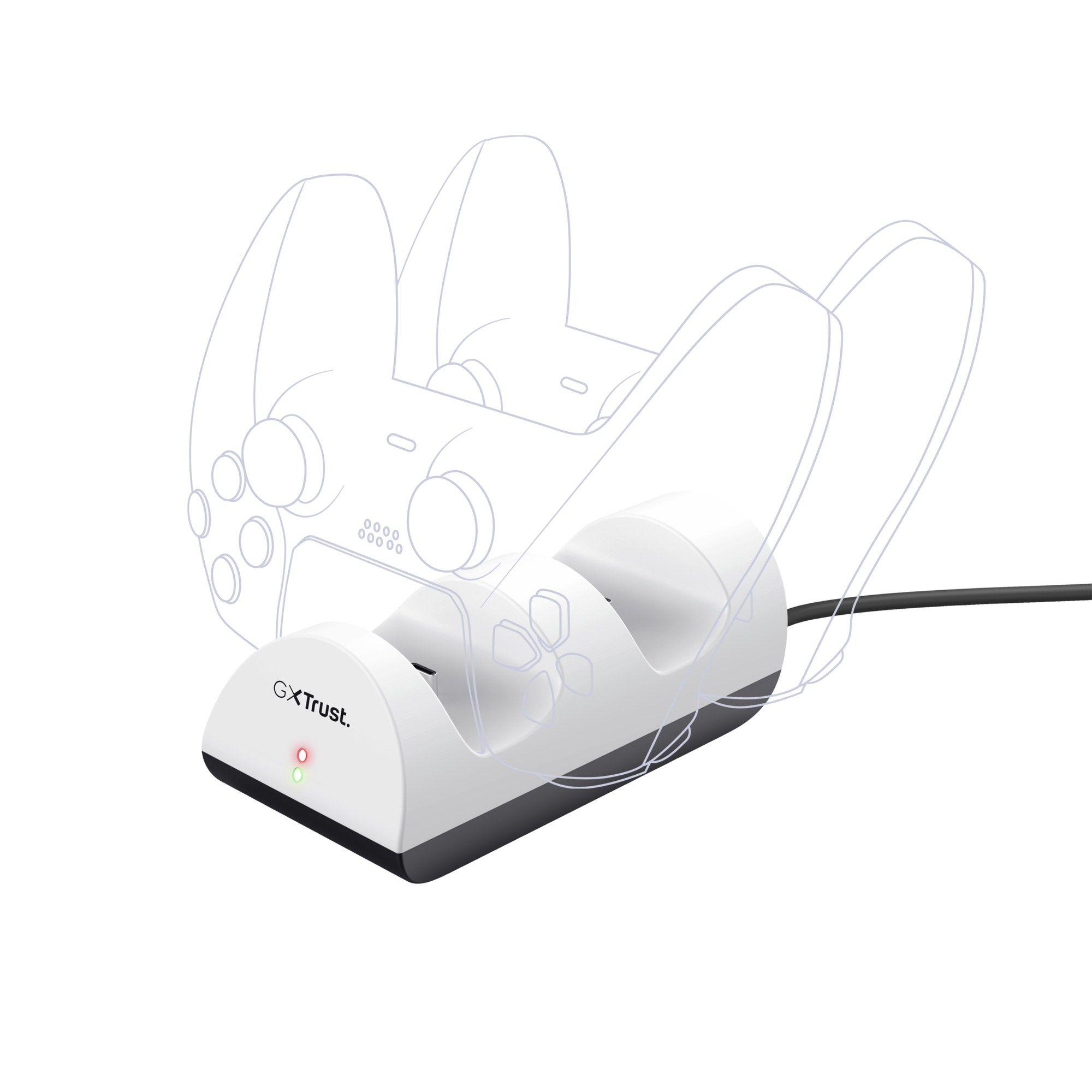Base de Carregamento Dupla TRUST GXT254 (PlayStation - USB Type-C - Com fios - Preto e Branco), miniatura 2