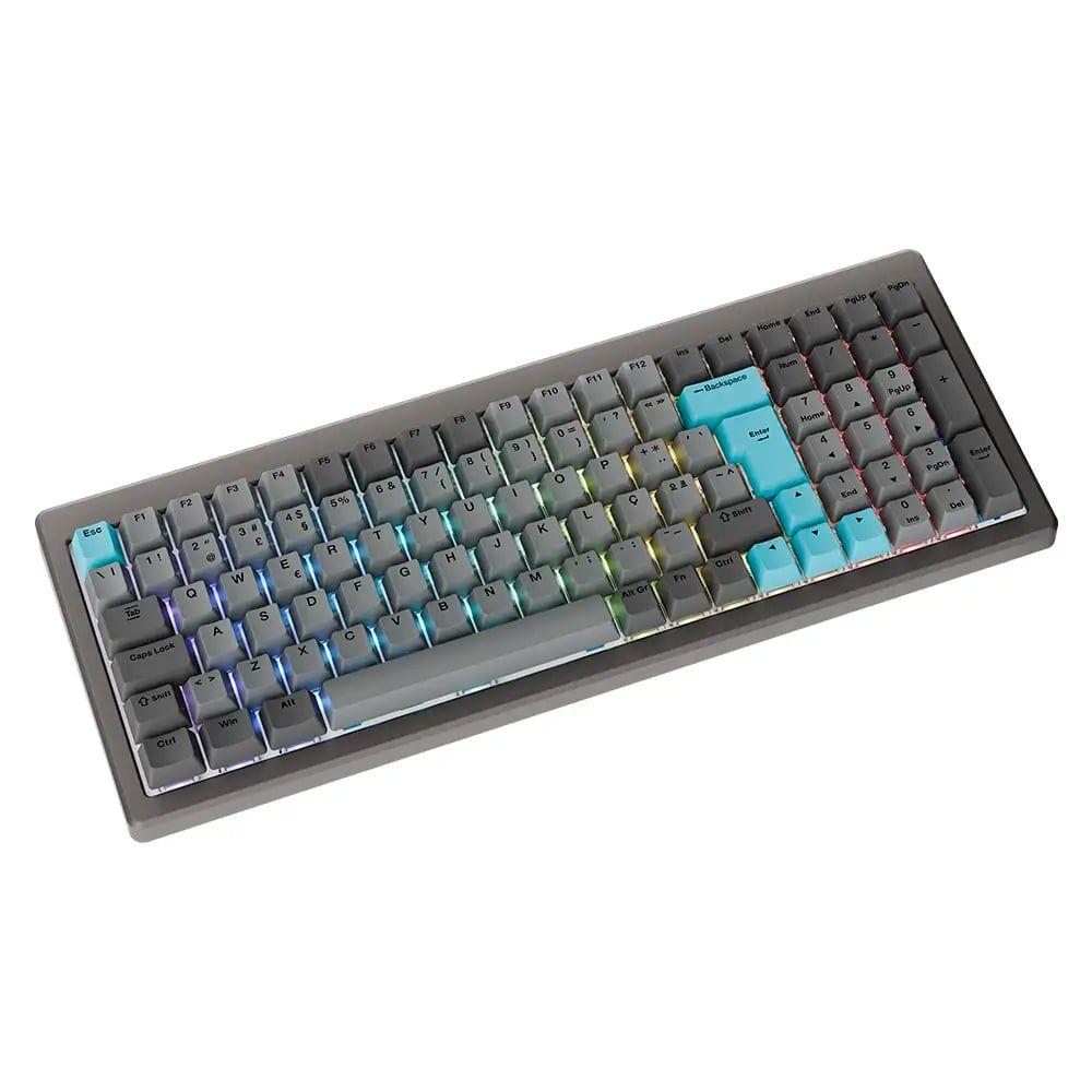 Teclado DUCKY Cushion 98 (DE, ISO - Shush Red - 96% - Níquel), miniatura 2