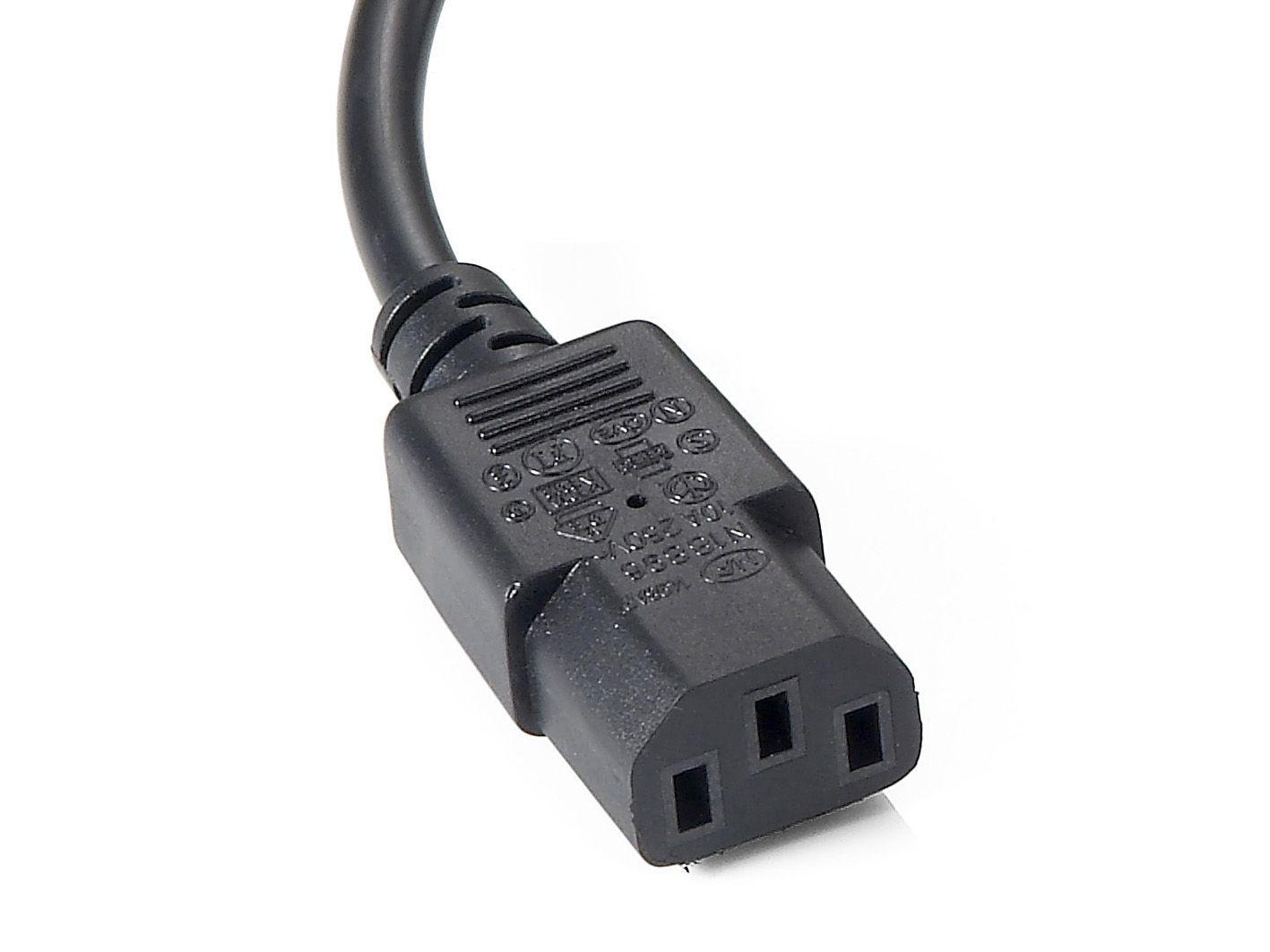 Cabo de Alimentação Y EQUIP 112210 (1,6 m - Acoplador C14 - Dispositivo para ligar 2 x C13 - Preto), miniatura 2