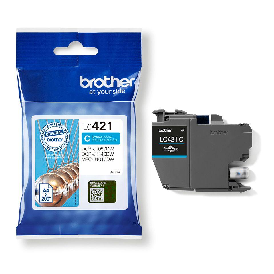 Tinteiro BROTHER LC421C (200 páginas - Ciano) — miniatura 3
