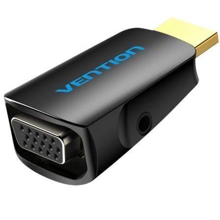 Adaptador Conversor HDMI para VGA VENTION AIDB0 (VGA/3,5 mm - Preto)
