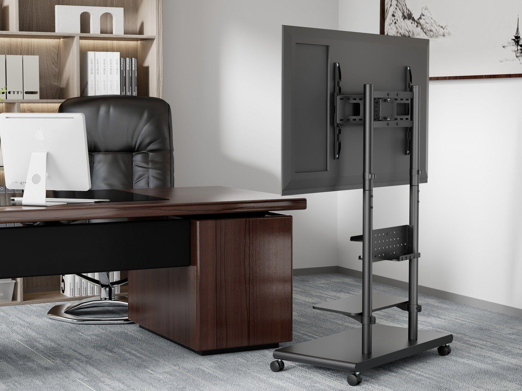 Suporte de Chão TV Móvel EQUIP 650635 (600 x 400 mm - 200 x 200 mm - 2,29 m - Preto), miniatura 3