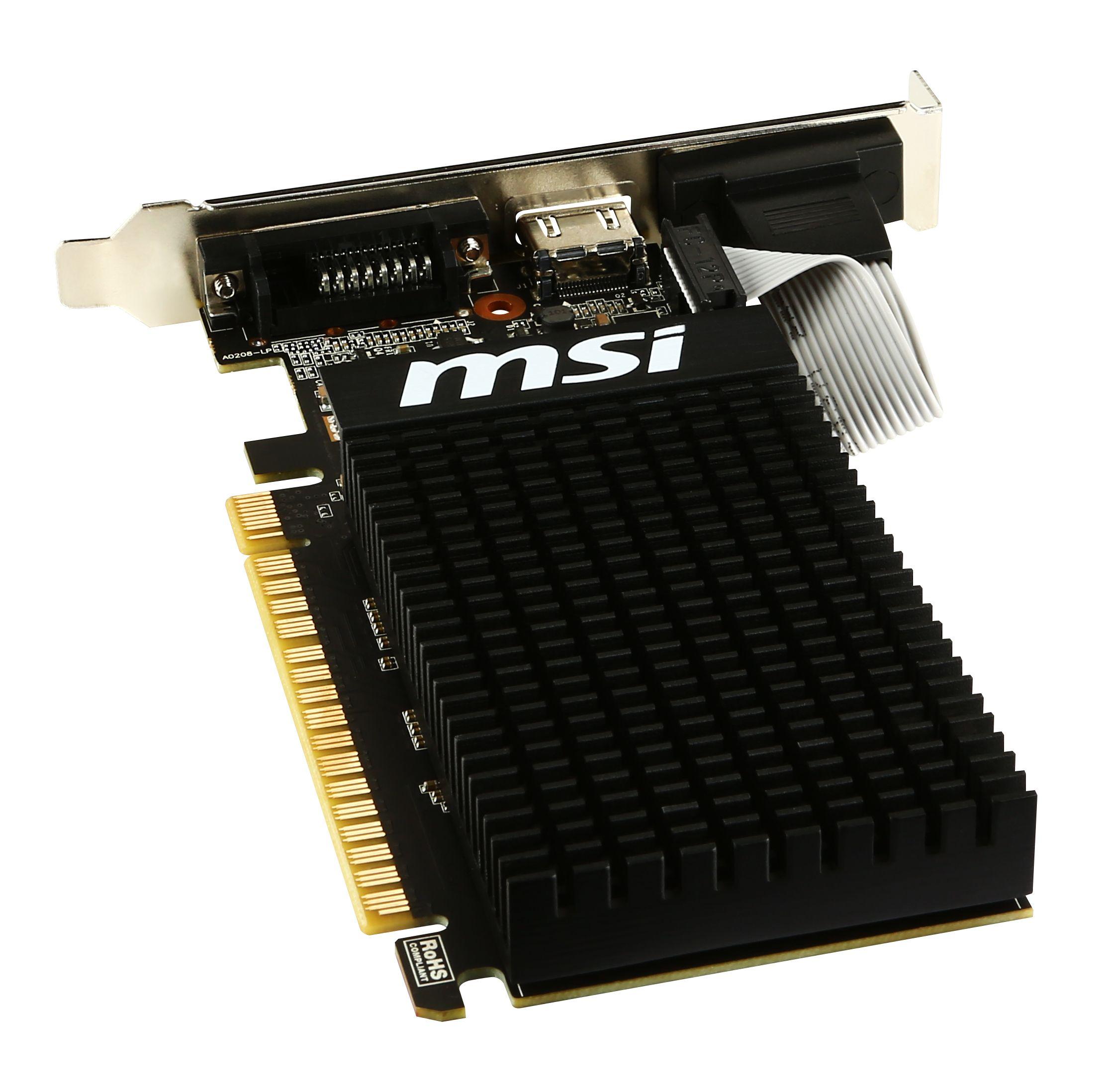 Placa Gráfica MSI GT 710 2GD3H LP (GeForce GT 710 - 2 GB - GDDR3 - Preto) — miniatura 5