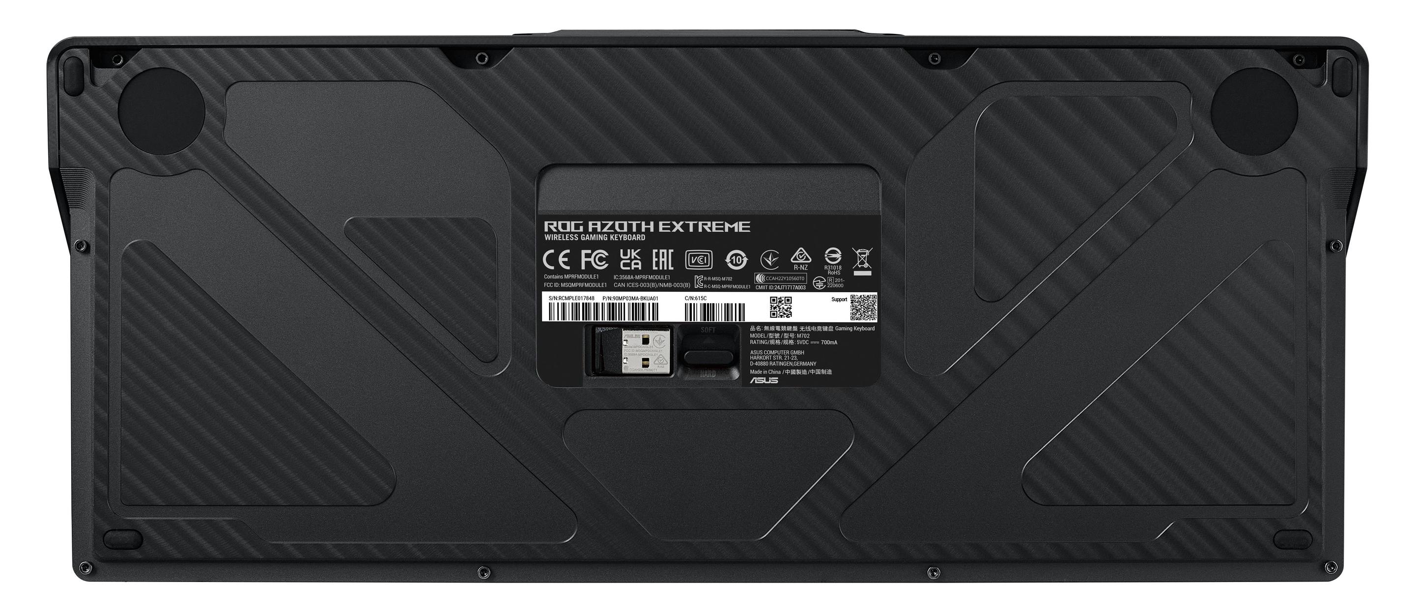 Teclado ASUS ROG Azoth Extreme (QWERTZ - Interruptor de chave mecânico - 75% - Preto) — miniatura 5