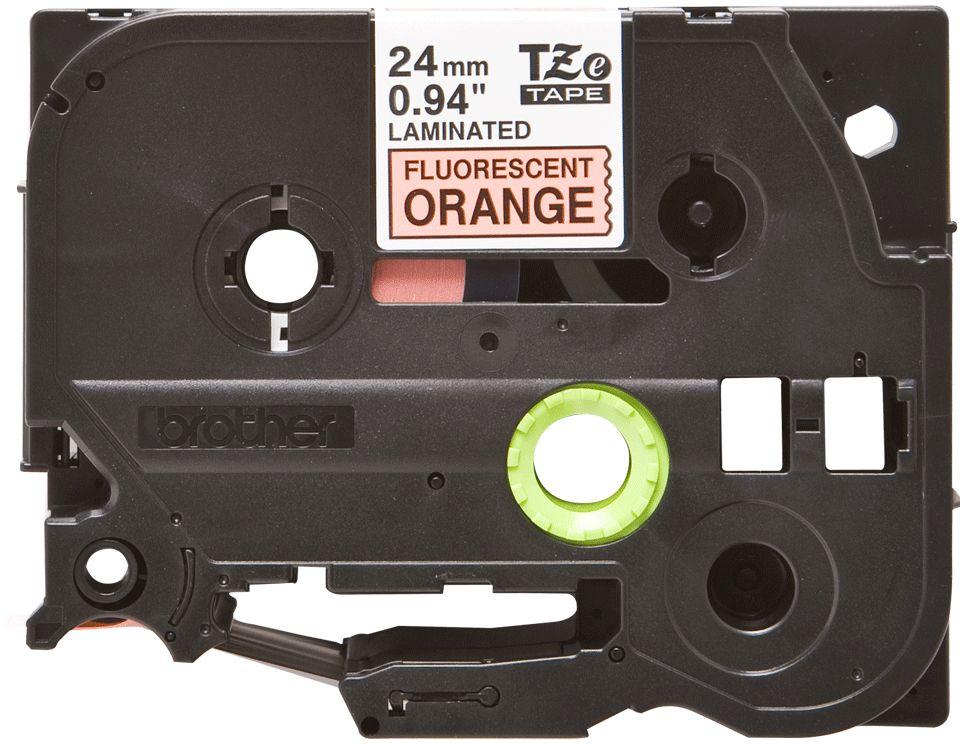 Fita de Impressão BROTHER TZe-B51 (Preto sobre Laranja Fluorescente), miniatura 4