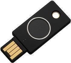 Chave de Segurança USB YUBICO YubiKey Bio - FIDO Edition (FIDO - USB-A - Biometria - Preto e Dourado)