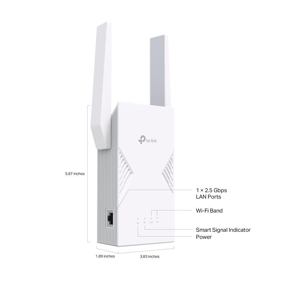 Extensor de Rede TP-LINK RE235BE (2882 Mbit/s - Dual band - RJ-45 - Branco), miniatura 8
