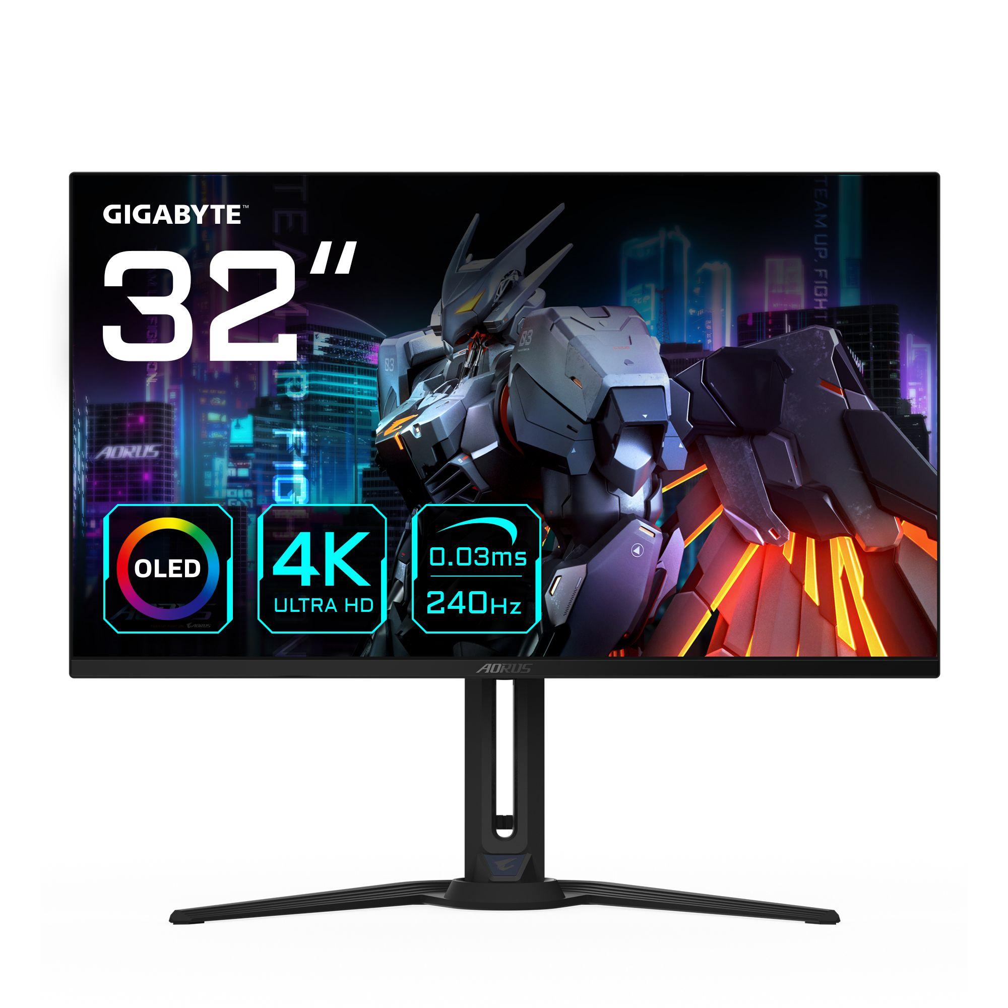 Monitor GIGABYTE AORUS FO32U2 (31,5" - OLED - 240 Hz - Preto)