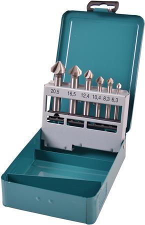 Conjunto de Escareadores Cónicos MAKITA D-42204 (6 peças - Haste cilíndrica), imagem 1