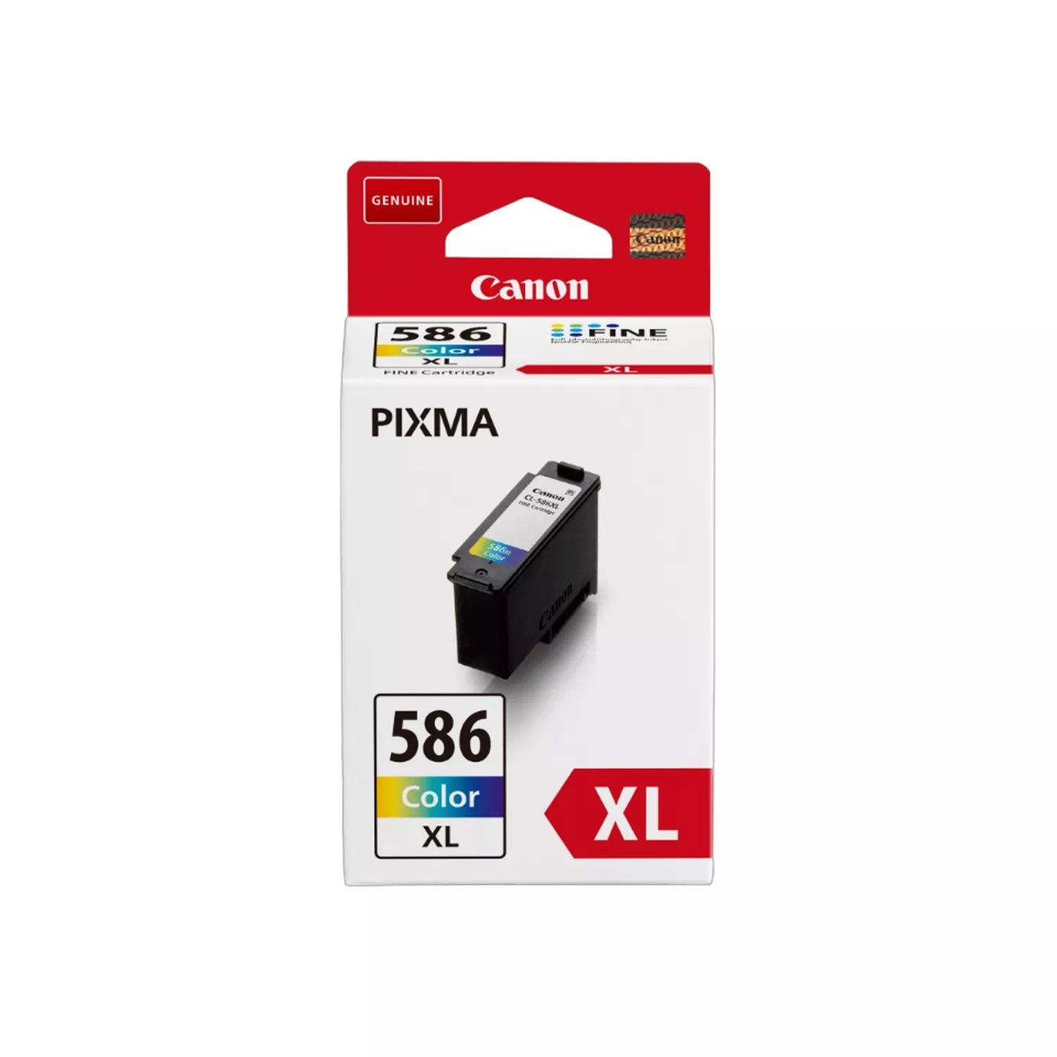 Tinteiro CANON CL-586XL (300 páginas - Ciano, Magenta e Amarelo), miniatura 2