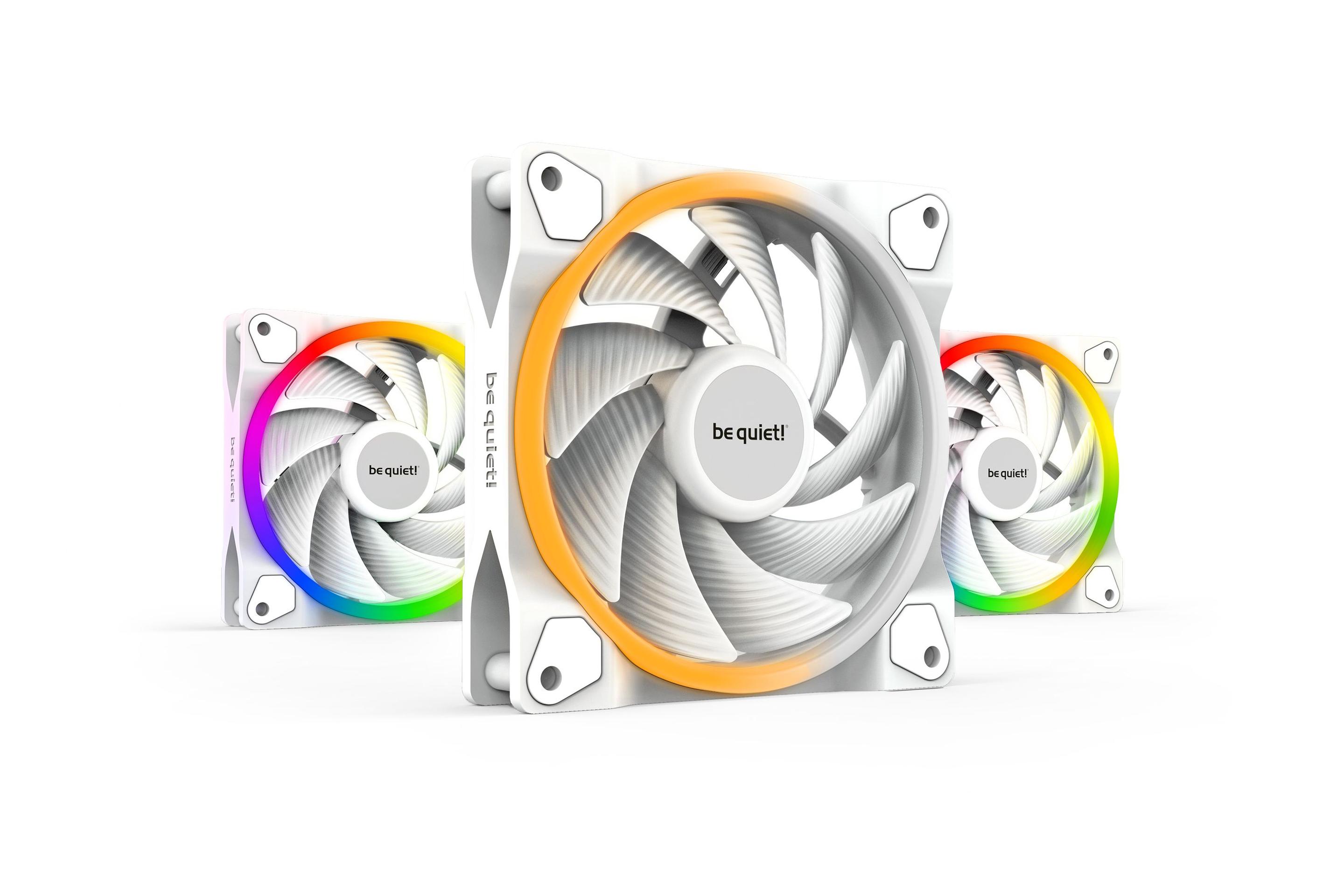 Ventoinhas para Caixa PC BE QUIET! Light Wings White BL101 (5,4 W - Branco)