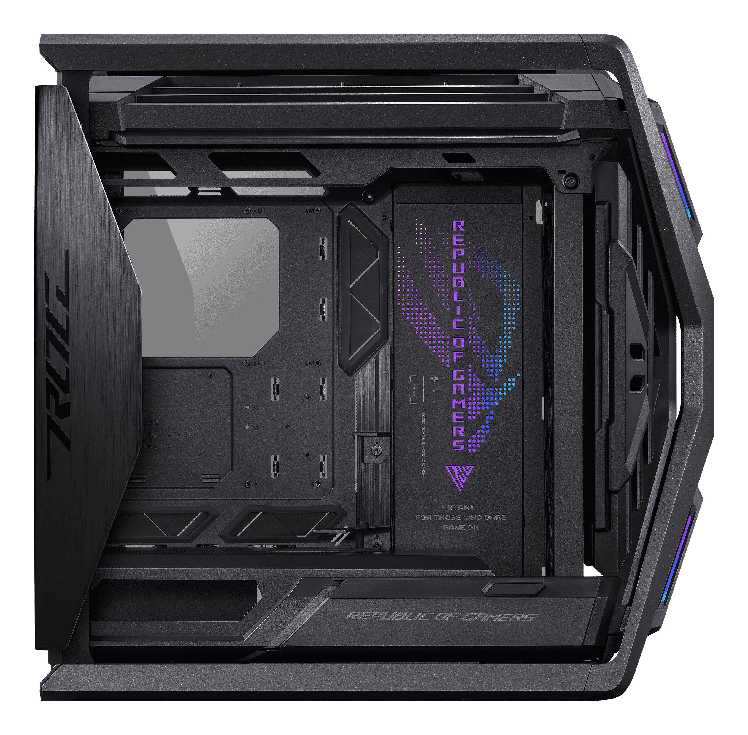 Caixa PC ASUS ROG Hyperion GR701 BTF Edition (ATX, EATX, micro ATX, Mini-ITX - Torre - Preto) — miniatura 9