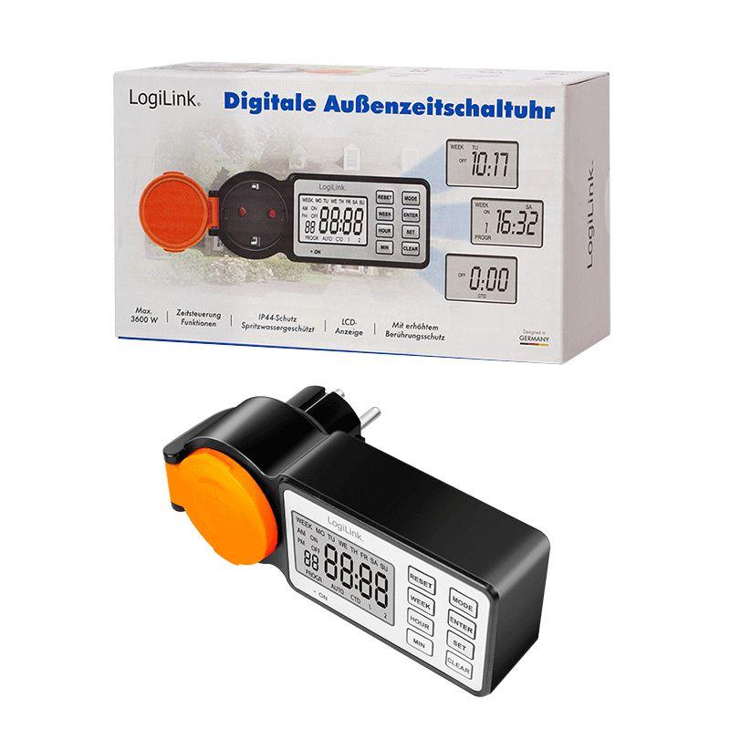 Temporizador Elétrico LOGILINK ET0016 (Policarbonato - Preto e Laranja), miniatura 6