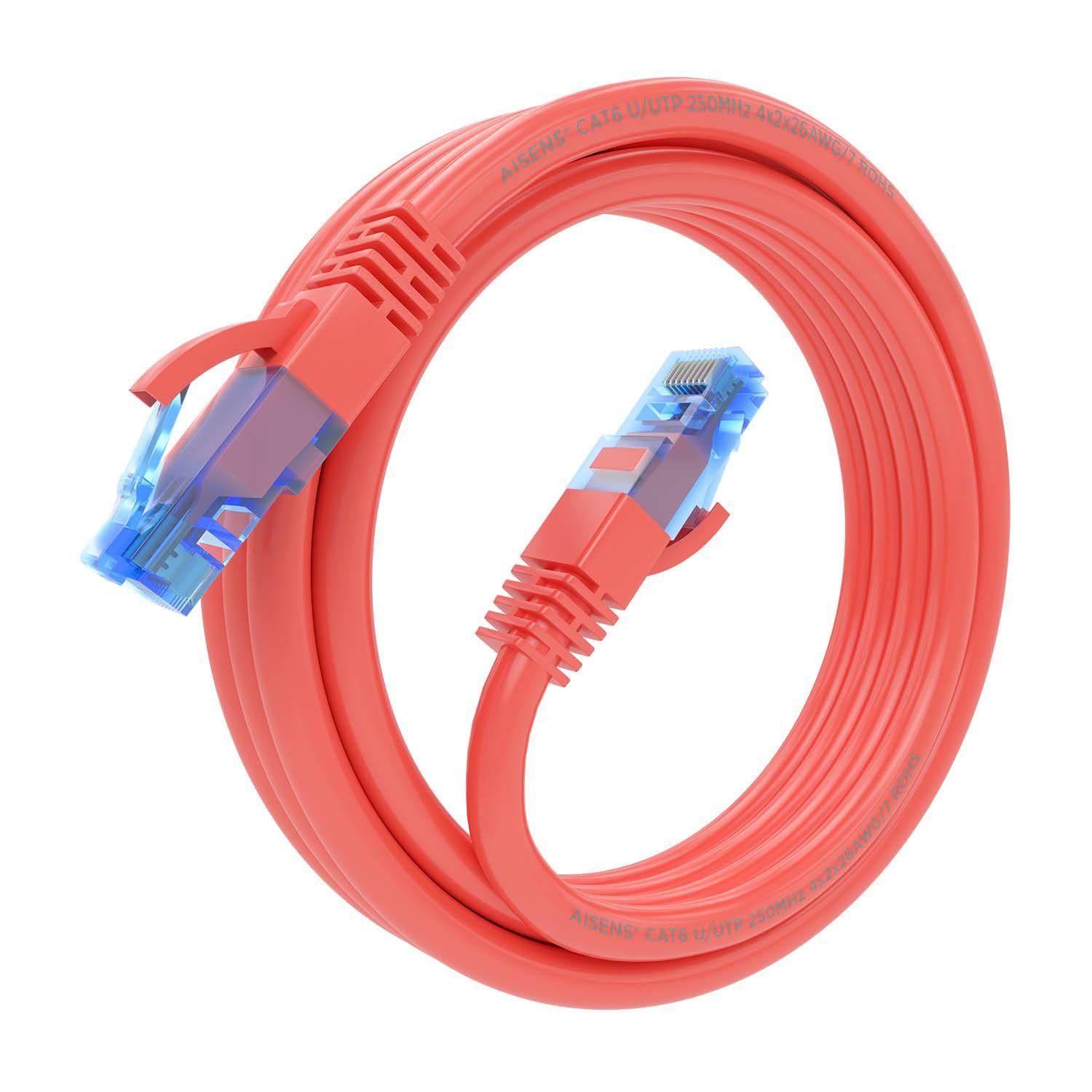 Cabo de Rede AISENS A135-0791 (2 m - Cat6 - RJ-45 - Vermelho), miniatura 2