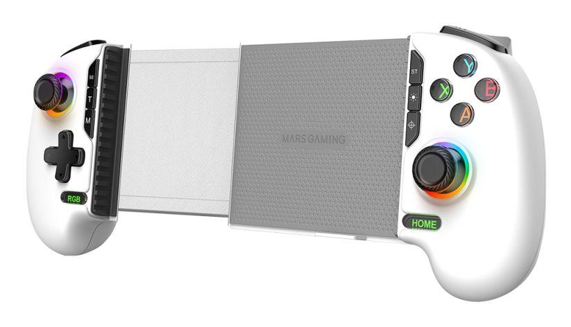 Comando MARS GAMING MGPXPRO (PlayStation/Nintendo Switch - USB Type-A para USB Type-C - Com fios e sem fios - Branco) — miniatura 2
