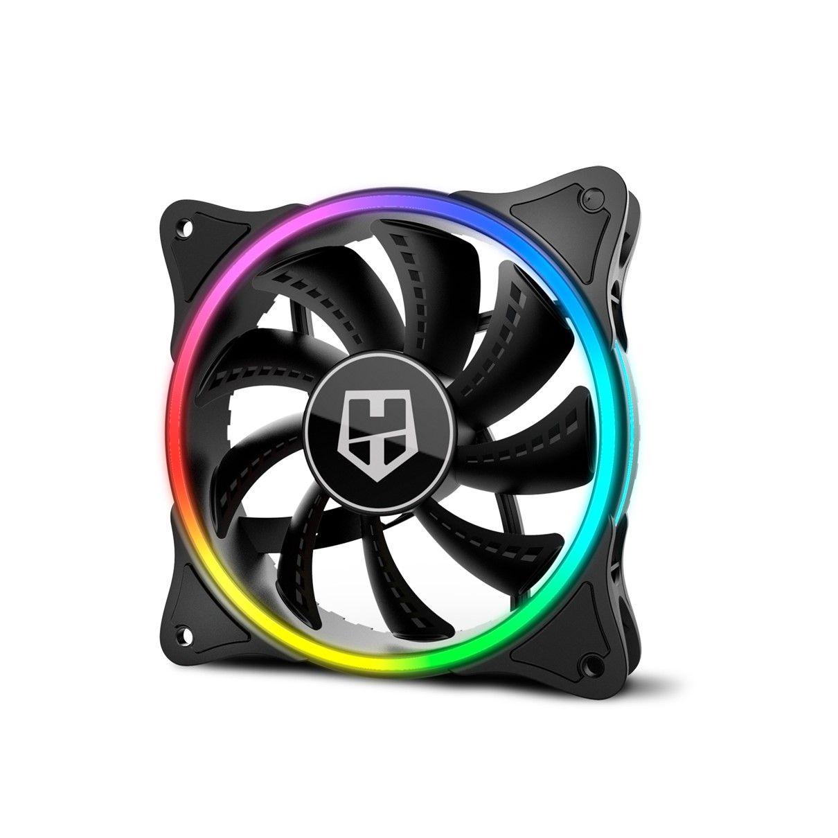 Ventoinha para Caixa de PC NOX HUMMER X-FAN (ARGB multicolorida - Preto)