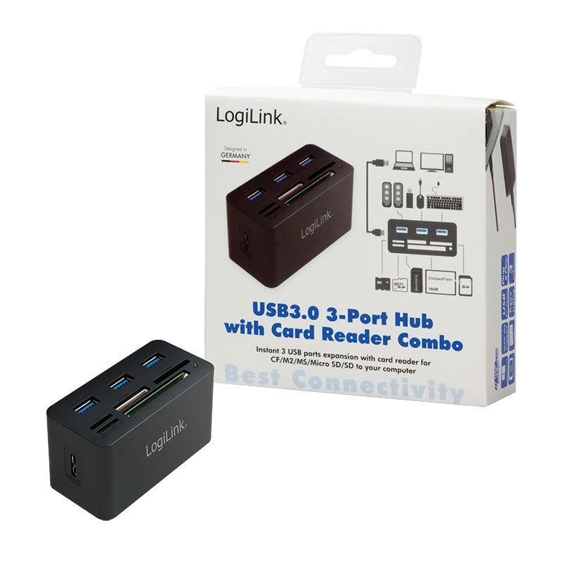 Hub USB LOGILINK CR0042 (1 m - Preto) — miniatura 6