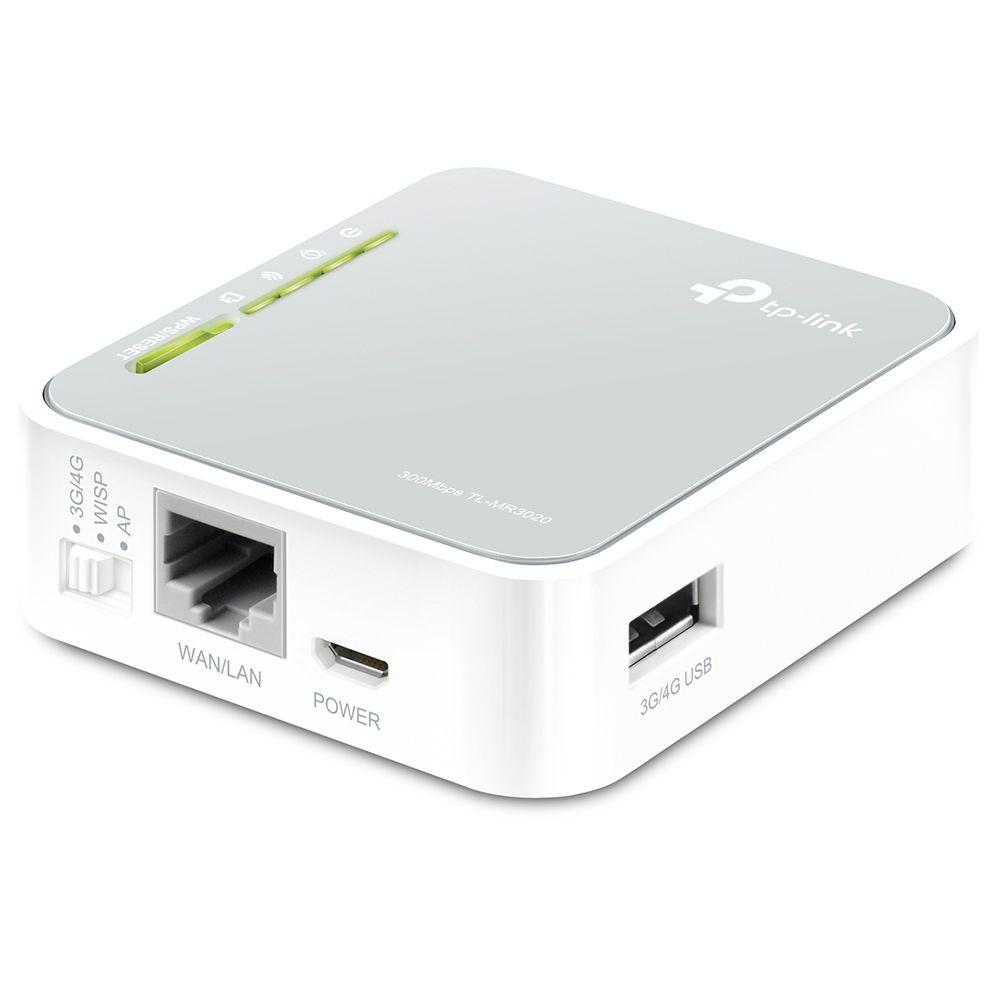 Router Portátil TP-LINK TL-MR3020 (Wi-Fi 4 - 150 Mbit/s - Banda única - Cinzento e Branco) — miniatura 2