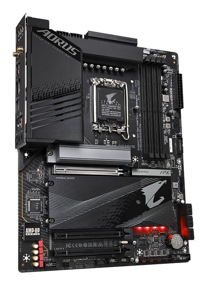 Motherboard GIGABYTE Z790 AORUS ELITE AX (LGA 1700 - ATX - Duplo canal - Preto), miniatura 3