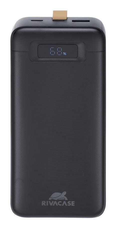Bateria Externa RIVACASE VA1083 (30000mAh - 65 W - Quick Charge 3.0 - Preto)
