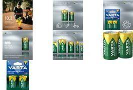 Pilhas Recarregáveis VARTA Recharge Accu Power HR20 (D - 3.000 mAh - 1,2 V - Pack de 2)
