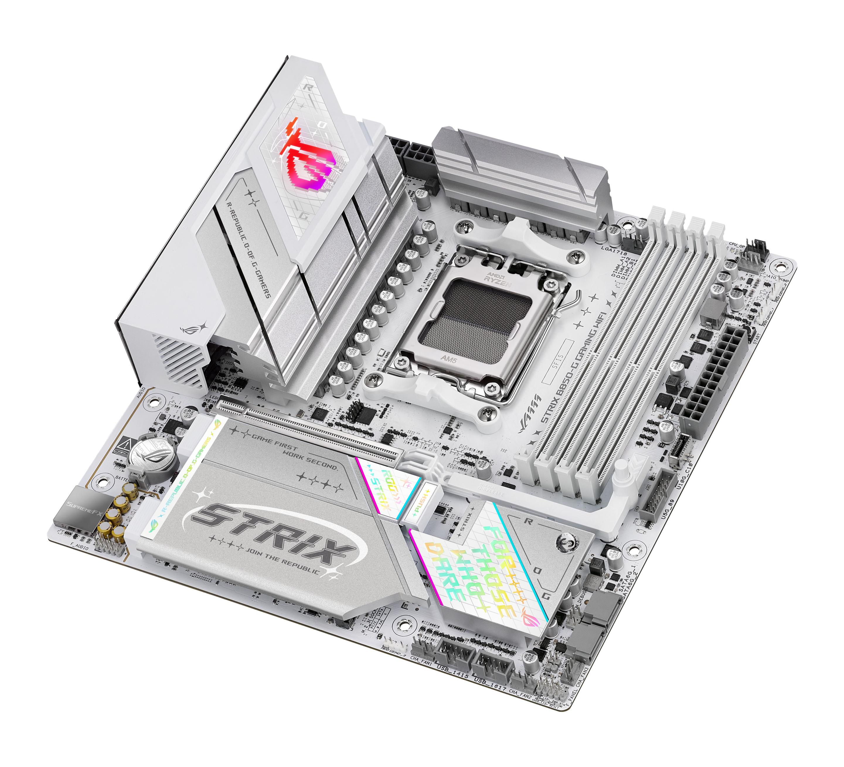 Motherboard ASUS ROG STRIX B850-G GAMING WIFI (AM5 - micro-ATX - Duplo canal - Branco), miniatura 13
