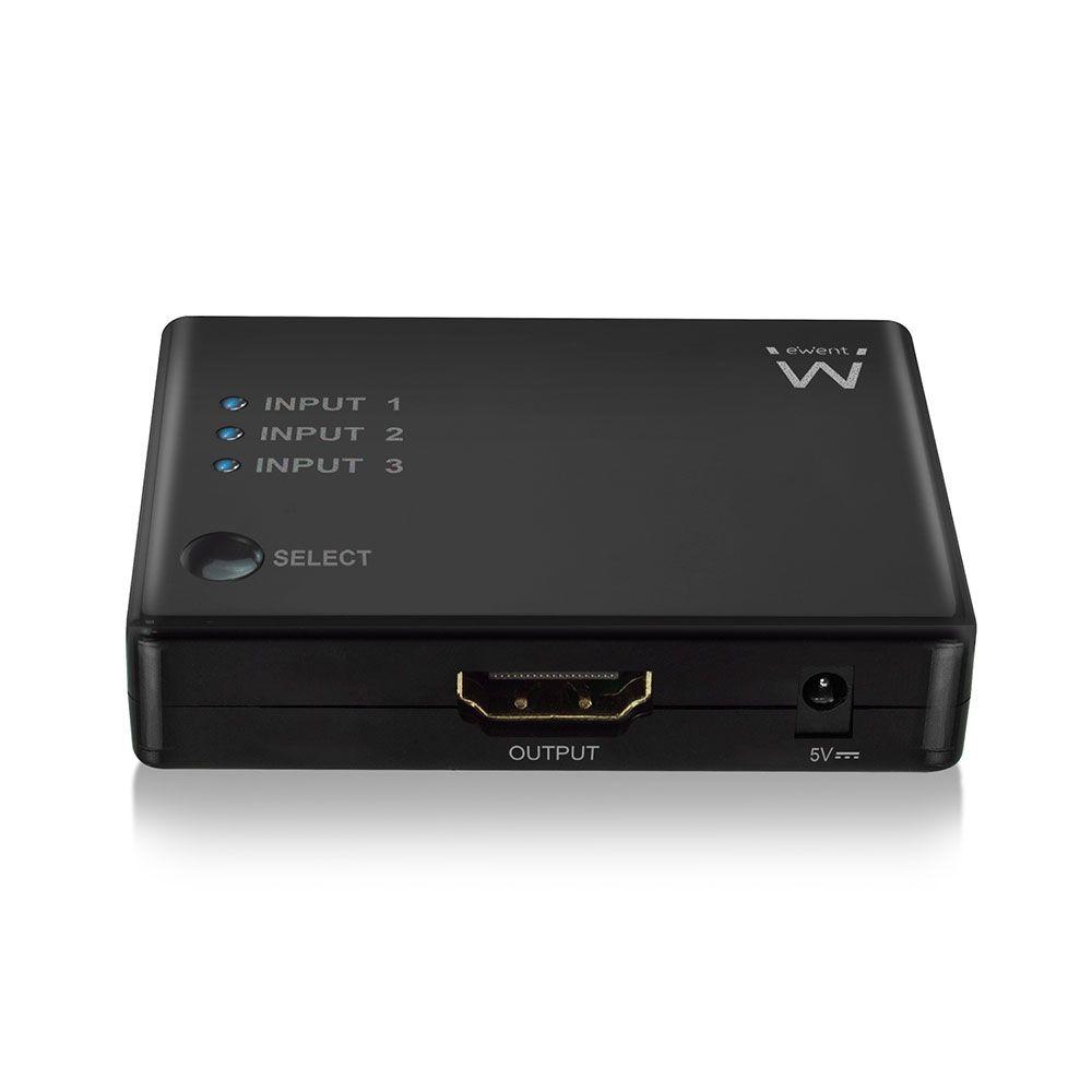Comutador HDMI EWENT EW3730 (30 Hz - Preto) — miniatura 6