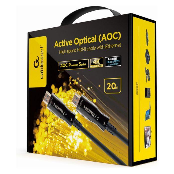 Cabo HDMI Ótico Ativo GEMBIRD CCBP-HDMI-AOC-20M-02 (20 m - 60 Hz - HDMI Type A - Preto), miniatura 2