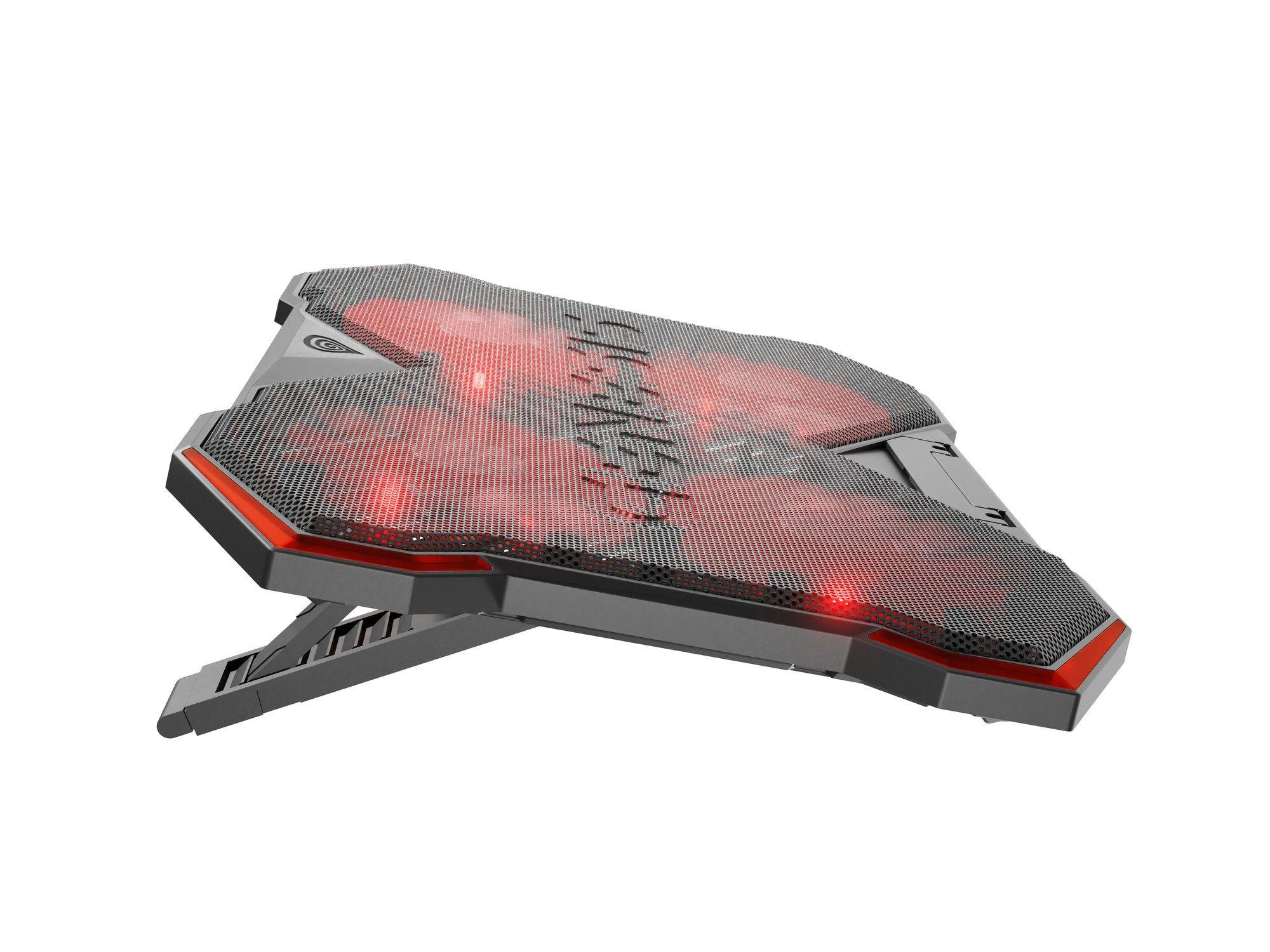 Base de Refrigeração GENESIS Oxid 260 (17,3" - 43,9 cm - 1010 RPM - Preto e Vermelho) — miniatura 2