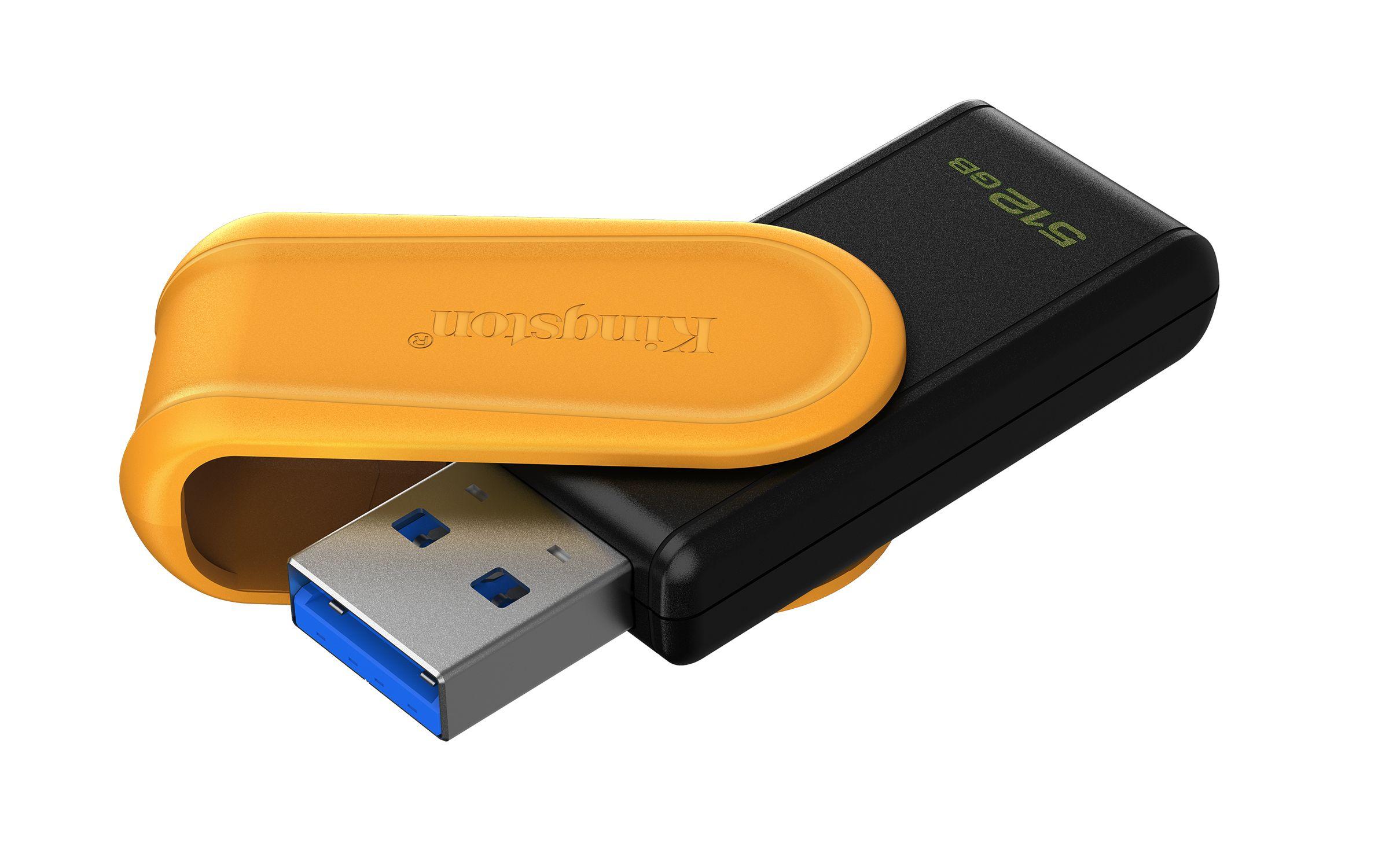 Pen USB KINGSTON DataTraveler Exodia S (512 GB - USB Type-A - 3.2 Gen 1 - Preto e Amarelo) — miniatura 2