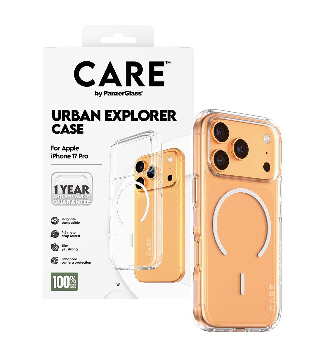 Capa para Telemóvel PANZERGLASS CARE by Urban Explorer Case (Apple - Transparente), miniatura 5