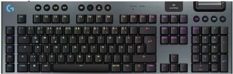 Teclado LOGITECH G915 X LIGHTSPEED (Alemão - GL Clicky - RGB individual por tecla - Preto)