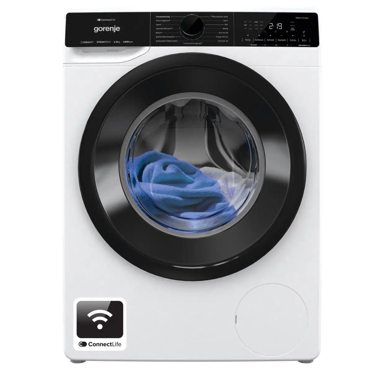 Máquina de Lavar Roupa Independente GORENJE WPNA94A1TS (1300 RPM - B - A - Branco)