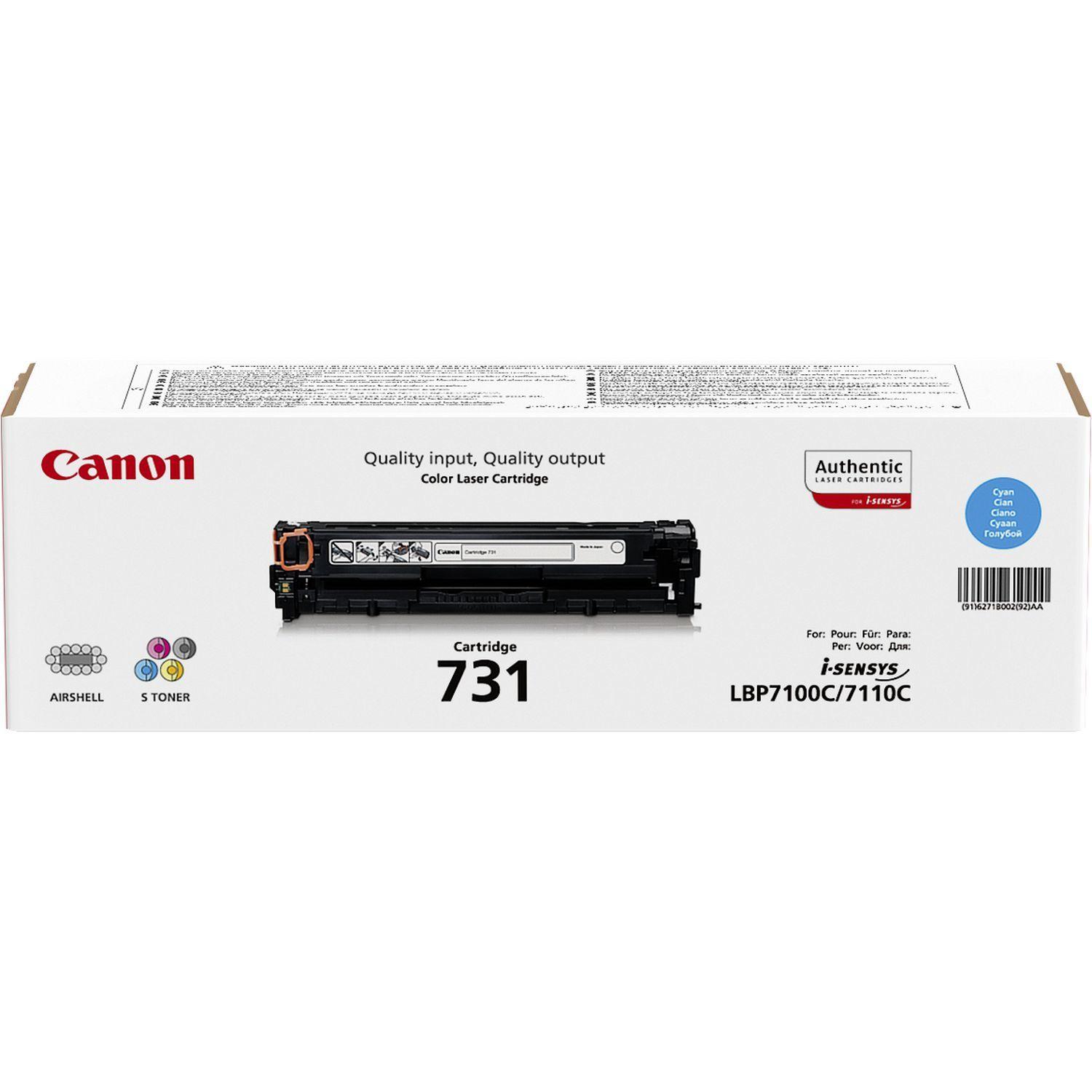 Toner CANON 731 (1500 páginas - Ciano), miniatura 2